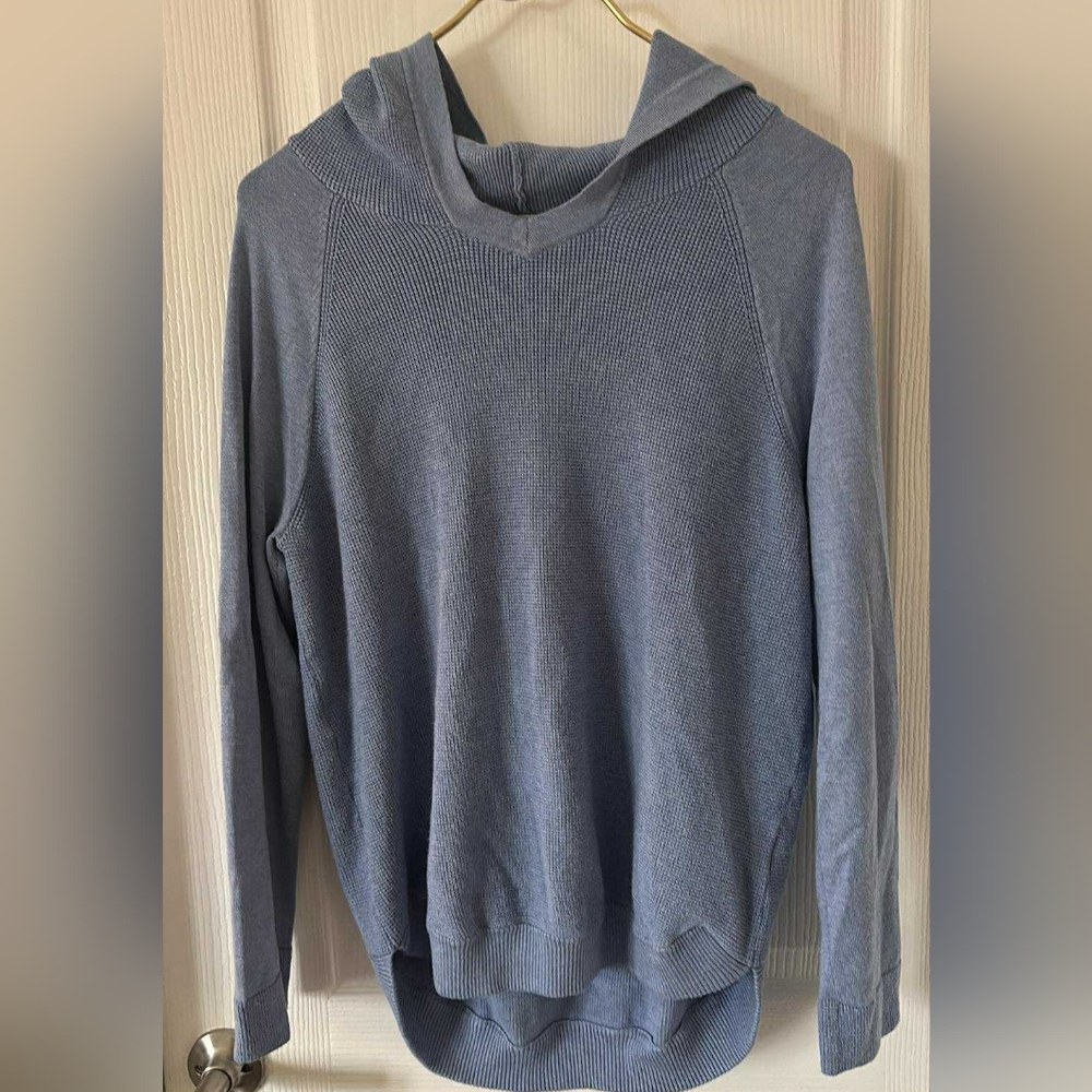 Evolution Blue Gray Knit Sweater Large Street Grunge Boho‎